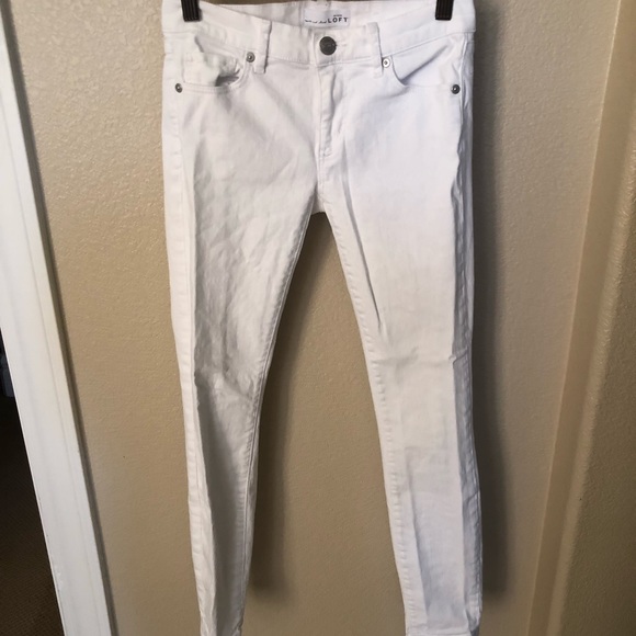 Loft White Skinny Jeans - Picture 1 of 4